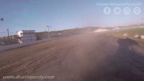 Dustin Purdy @ Fonda Speedway - 360 Sprint Car Practice - Rear View - 6/6/20