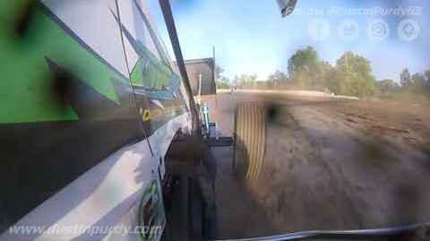 Dustin Purdy @ Fonda Speedway - 360 Sprint Car Practice - Right Side View - 6/6/20